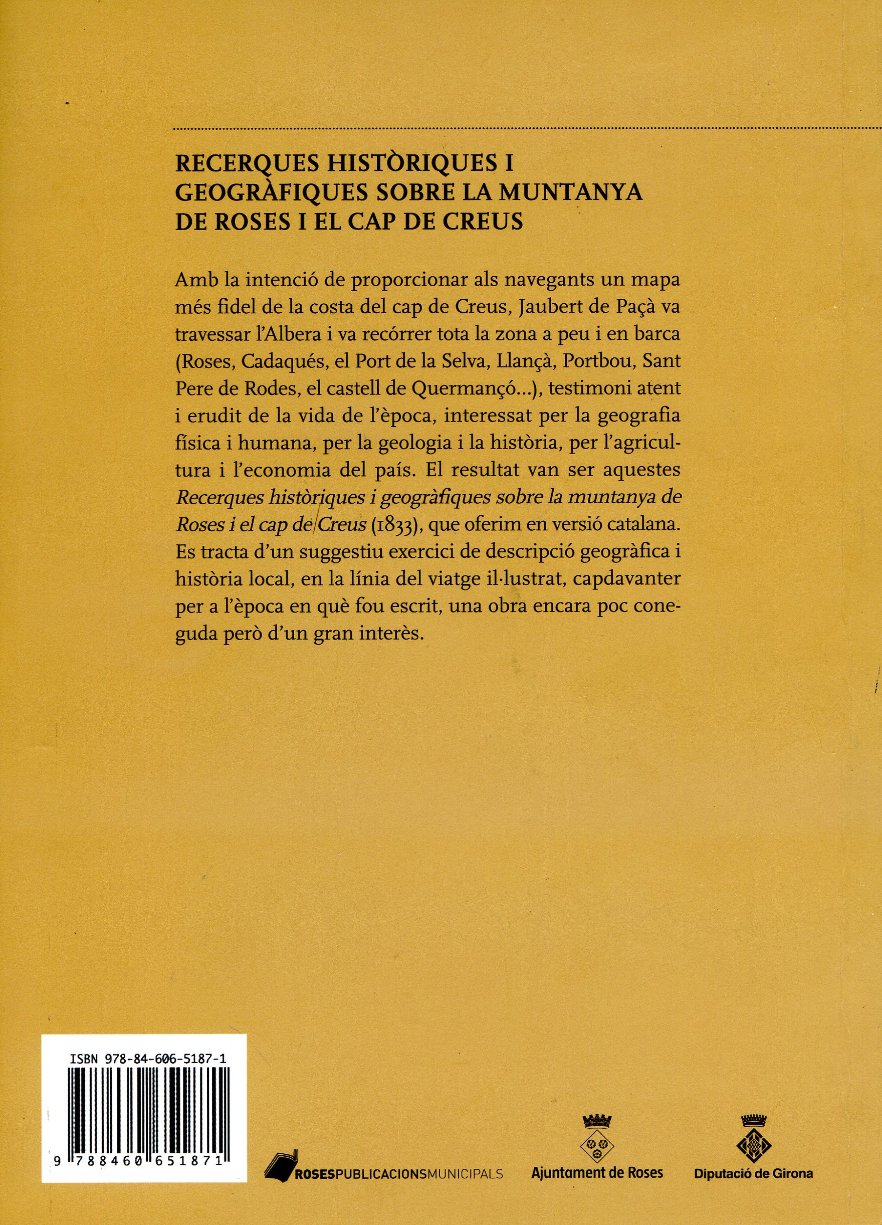 Recerques històriques i geogràfiques sobre la muntanya de Roses i el Cap de Creus - Miniatura 3